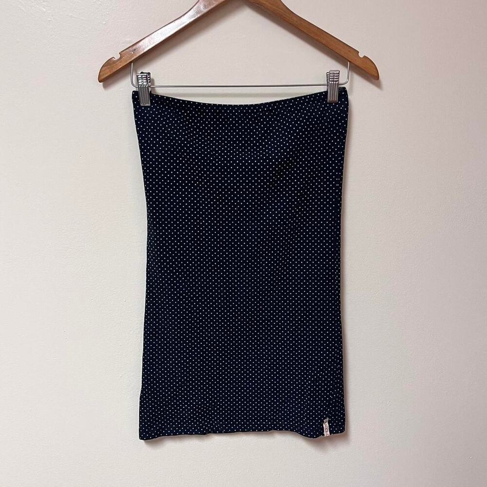 Navy blue billabong polka dot